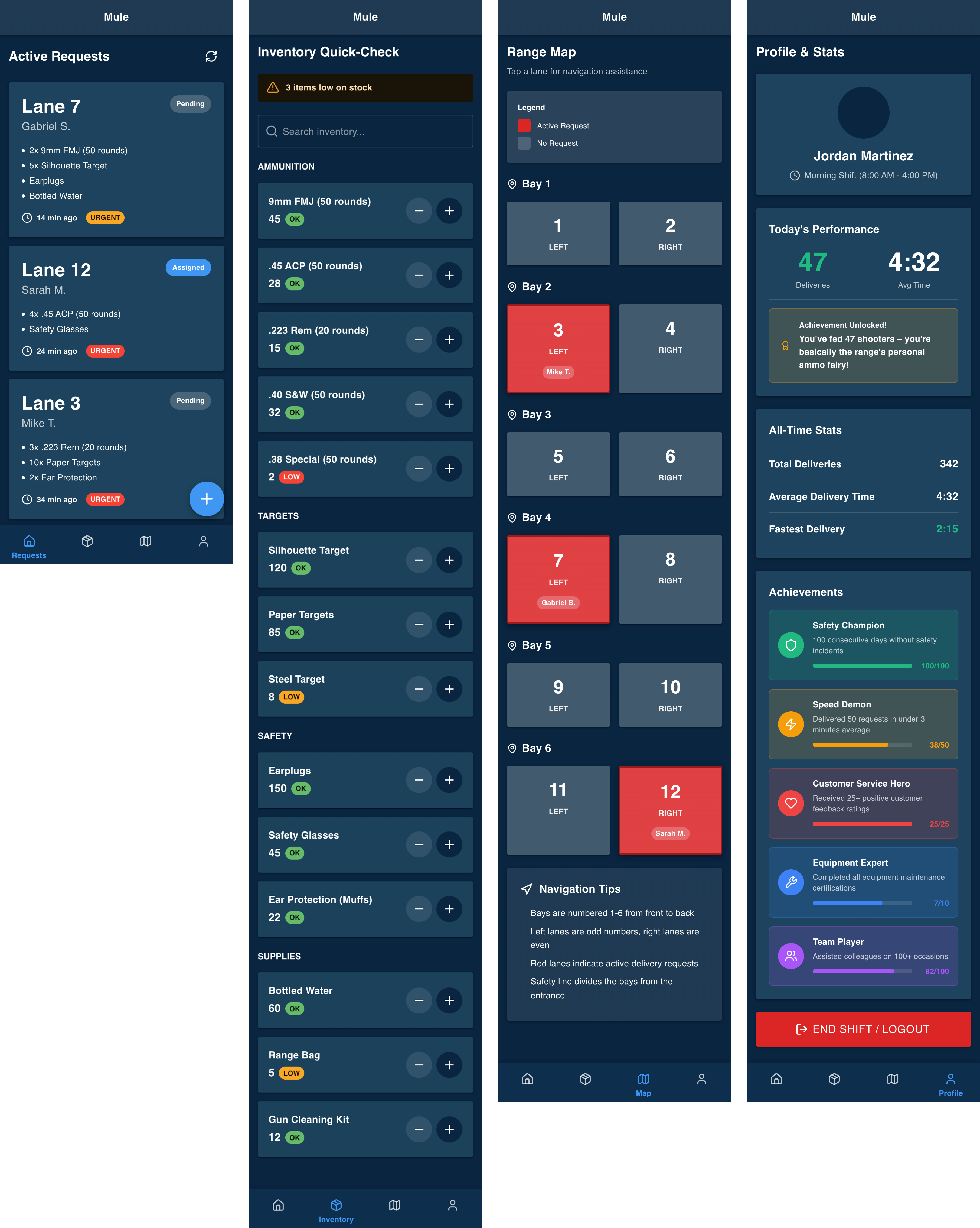 Staff runner app